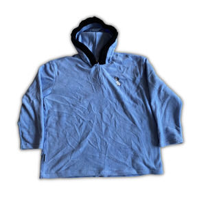 VTG Disney Store Periwinkle 101 Dalmations Fleece Pullover Hoodie fur Trim XXL